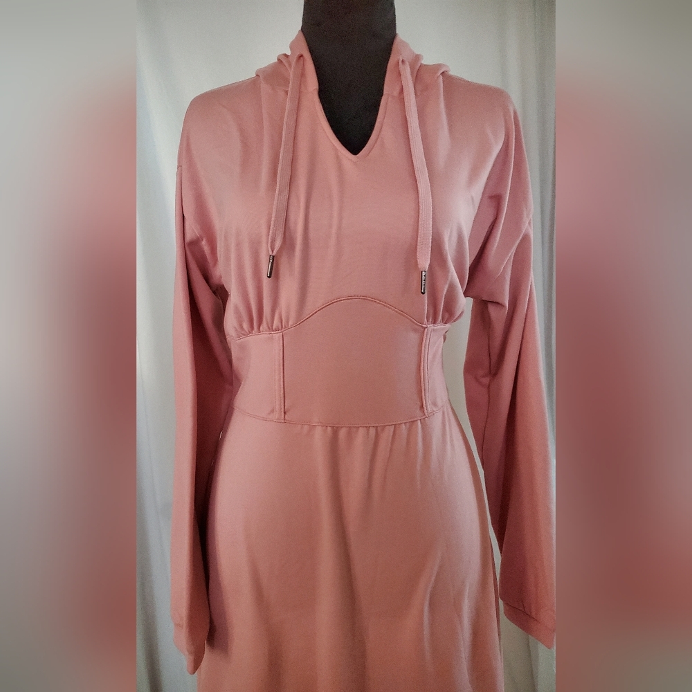 No Boundaries Pink Long Sleeve Dress